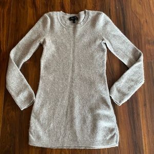 Aqua Gray Long Sleeve Sweater Cashmere